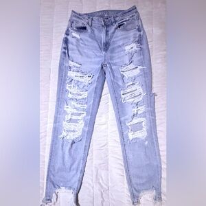 American Eagle Distressed Cropped Jeans